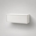 Meuble sous-vasque suspendu en bois blanc, 80 x 35 x 40 cm
