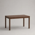 Table basse rectangulaire en MDF plaqué noyer et bois massif, marron noyer, 110 × 60 × 50 cm