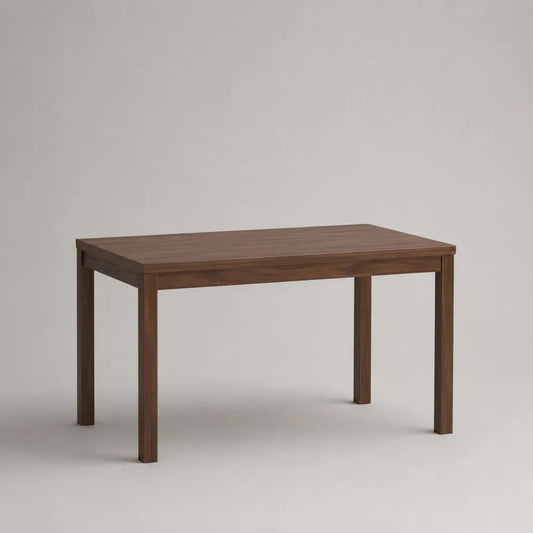 Table basse rectangulaire en MDF plaqué noyer et bois massif, marron noyer, 110 × 60 × 50 cm